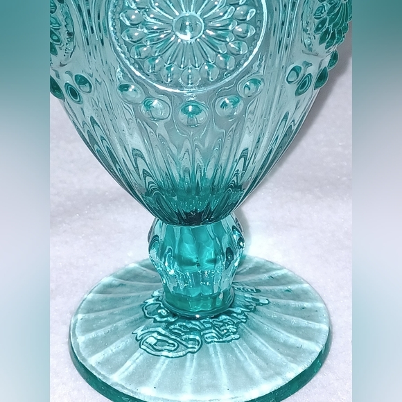 Single Pioneer Woman Adeline Turquoise Goblet - Picture 5 of 10